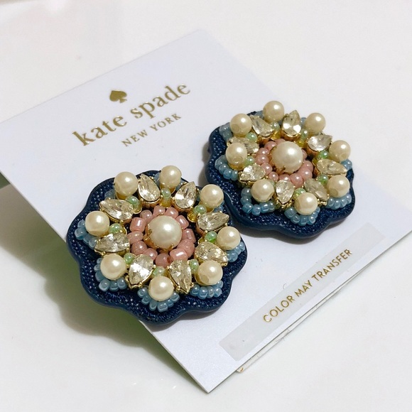 kate spade Jewelry - Kate Spade Desert Garden Flower stud Earrings